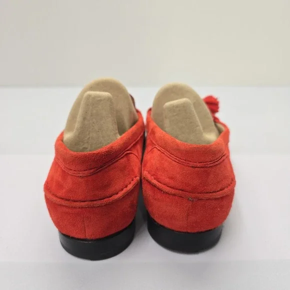 Cole Haan Womens W10220 Red Suede Tassel Loafers Size 8.5 B Grand.OS - Picture 4 of 7